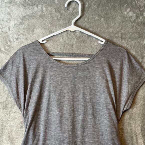 Lululemon Twist Back Tee Heathered Core Medium Grey Size 6‎ - Picture 6 of 6
